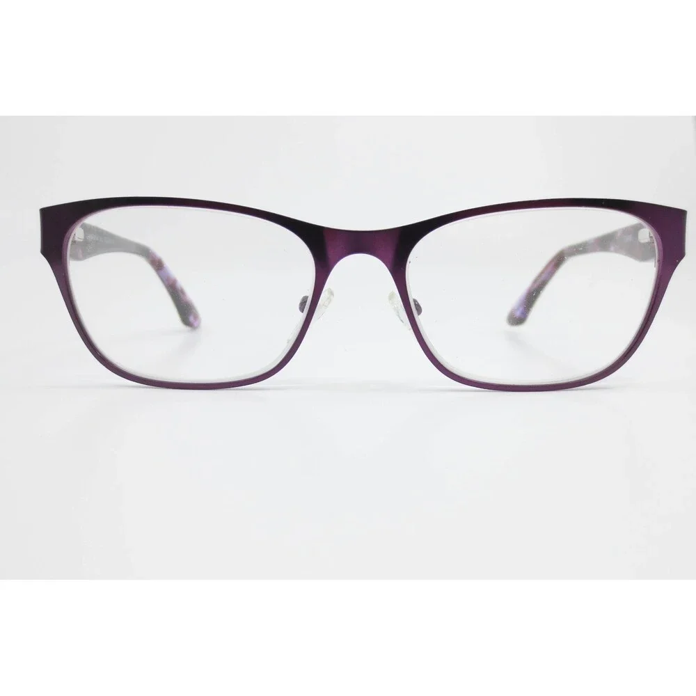 Tempo WM-5104 Purple Marbled Rectangular Eyeglasses Frames 52-16-140 Womens